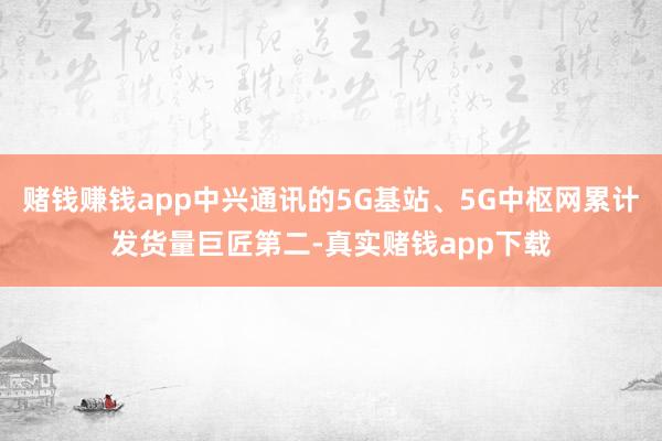 赌钱赚钱app中兴通讯的5G基站、5G中枢网累计发货量巨匠第二-真实赌钱app下载