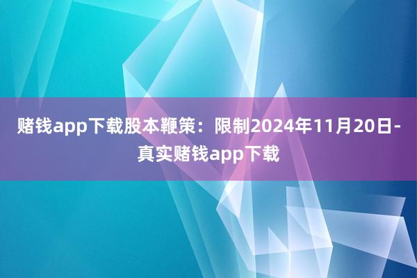 赌钱app下载股本鞭策：限制2024年11月20日-真实赌钱app下载