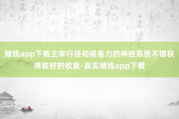 赌钱app下载主宰行径和戒备力的神经系统不错获得较好的收复-真实赌钱app下载